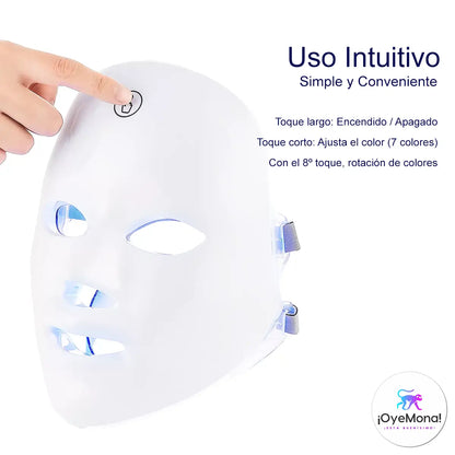 Máscara Facial Inalámbrica LuminaSpa™: ¡Tu Terapia Fotónica de 7 Colores para una Piel Luminosa y Rejuvenecida!